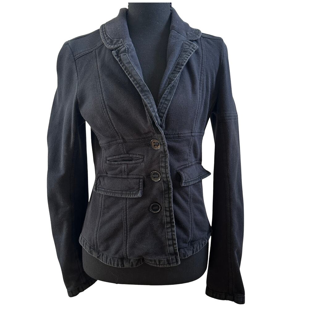 Free People Black Sweater Blazer S